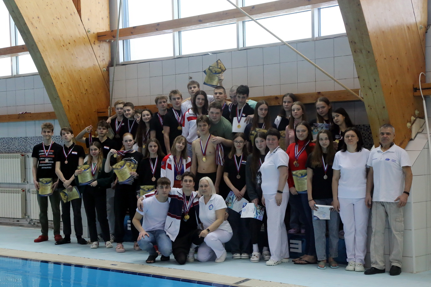 В Саранске состоялись городские соревнования по плаванию в классических ластах и водно-спасательному многоборью