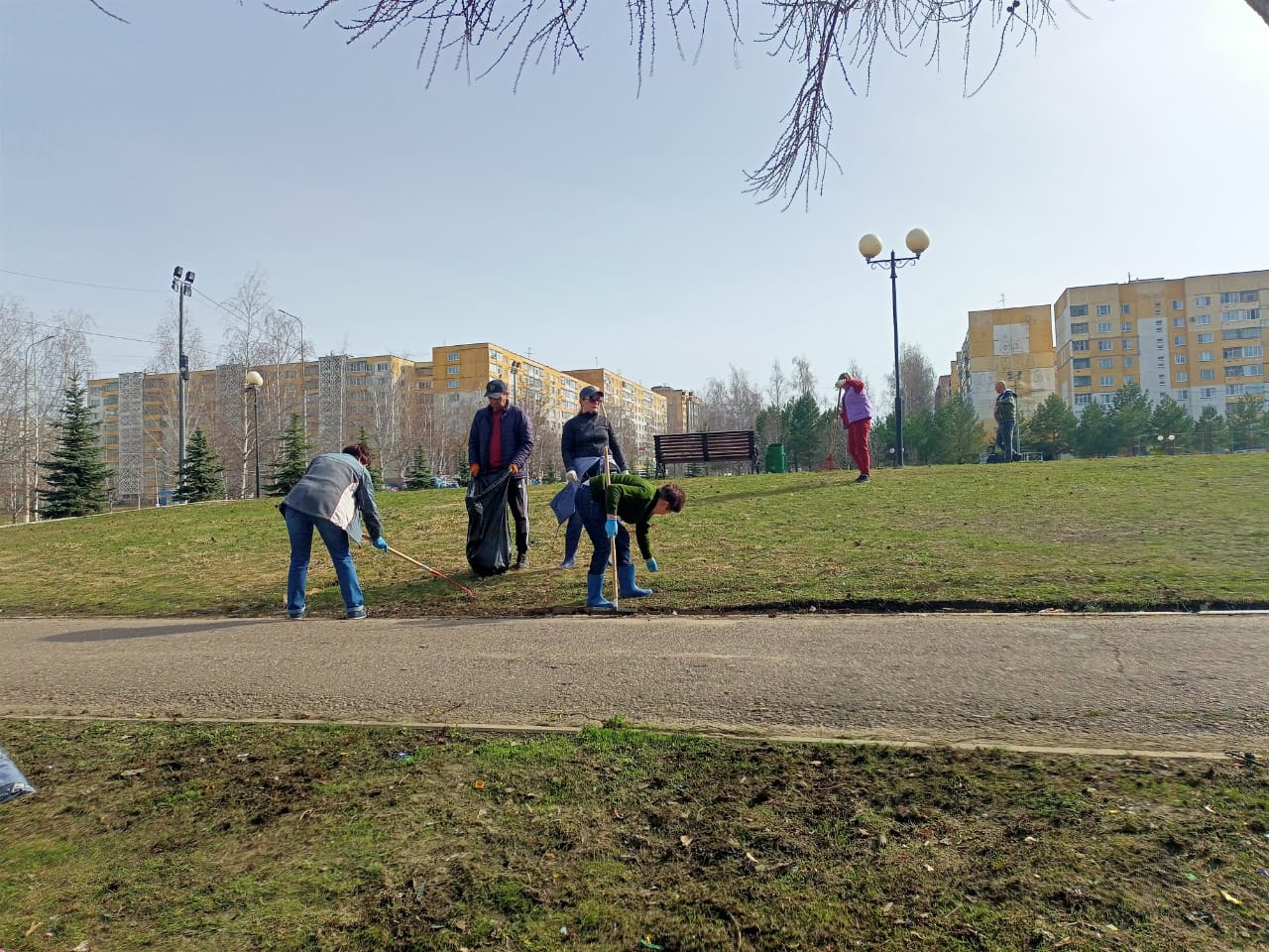  Пролетарском районе г.о. Саранск состоялась уборка в рамках акции "Чистый город"