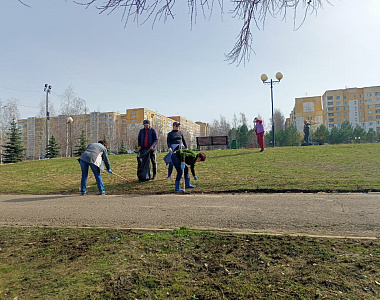  Пролетарском районе г.о. Саранск состоялась уборка в рамках акции "Чистый город"