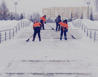 Уборка снега на дорогах Саранска ведется в круглосуточном режиме